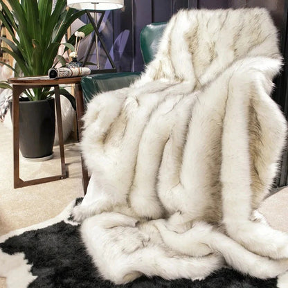 Faux Fur Blanket and Chic Plush Throw