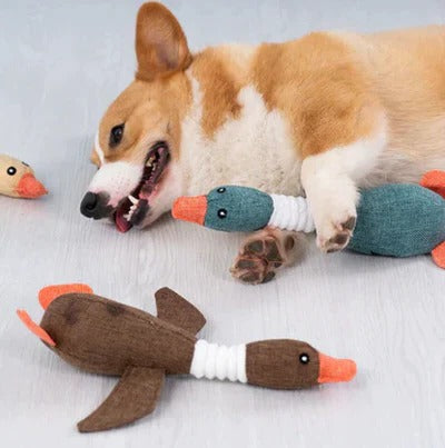 Tough Goose Plush Toy for Strong pet Chewing