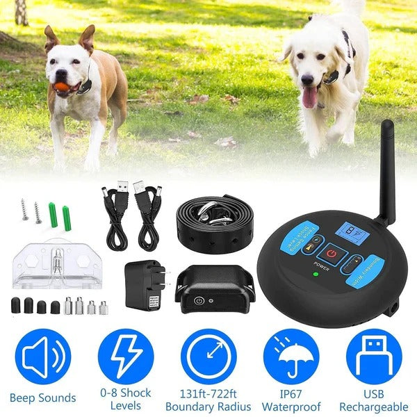 Dual Wireless Boundary and Remote Outdoor Trainer