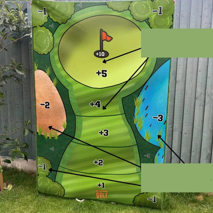 Tabletop Golf Practice Set with Adhesive Target Base