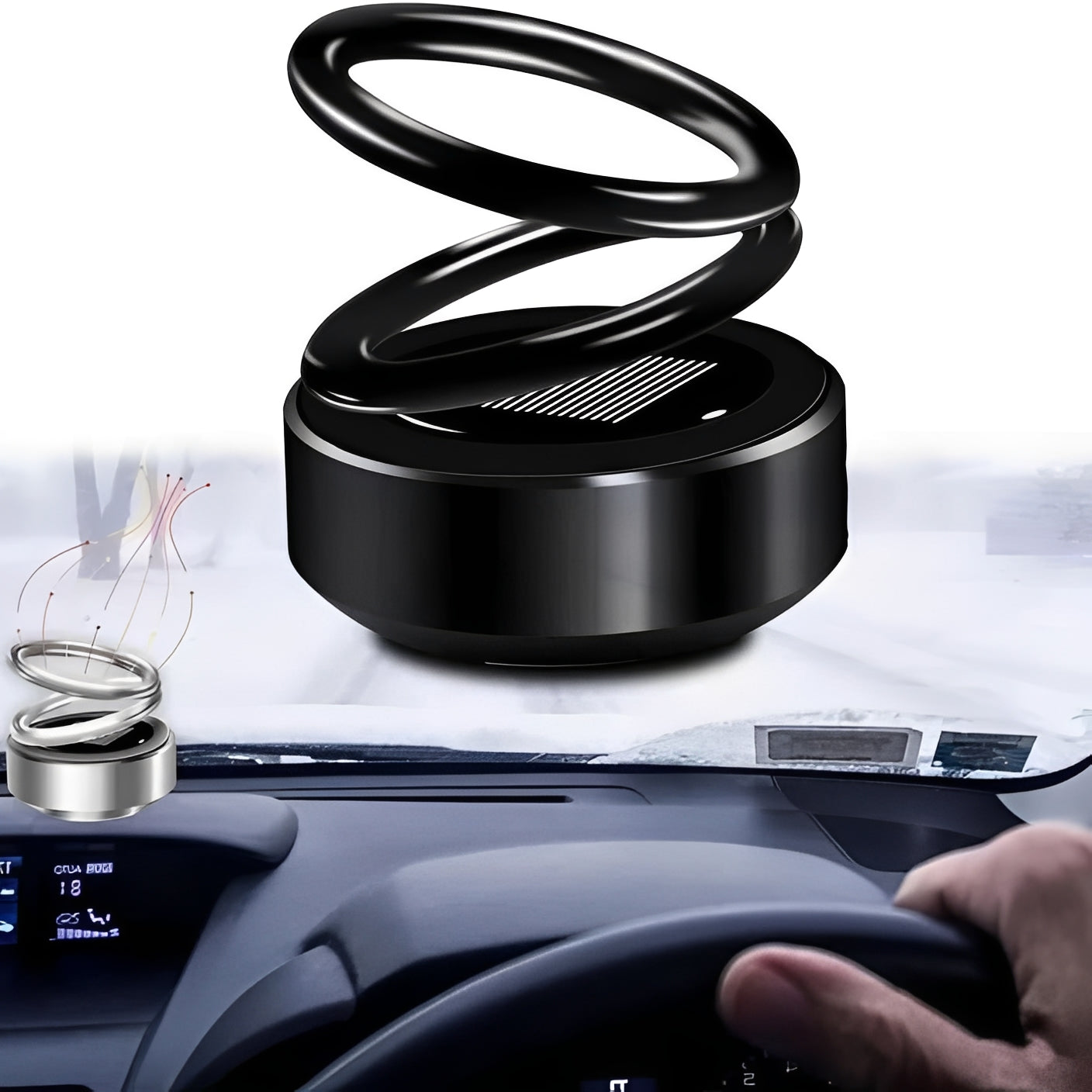 Aromatherapy Diffuser with Kinetic Rotation Feature