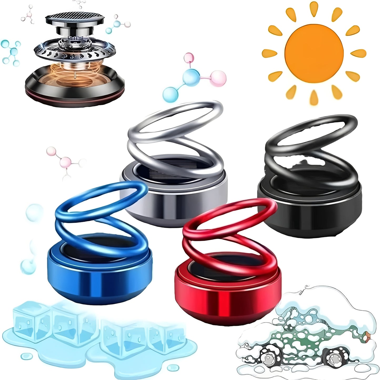 Aromatherapy Diffuser with Kinetic Rotation Feature