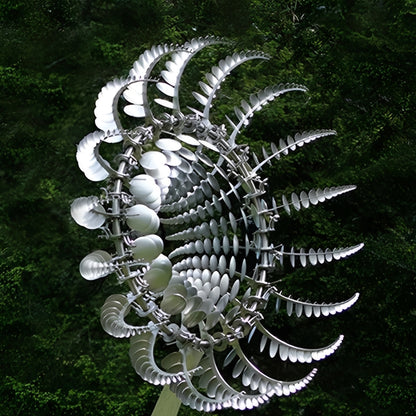 Decorative Metal Windmill with Spinning Garden Design