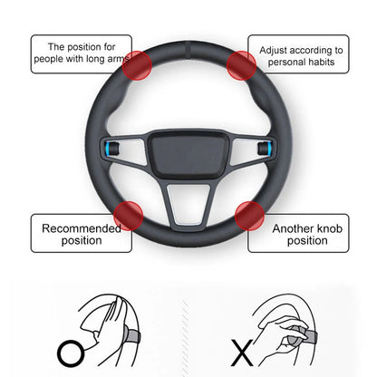 Car Steering Aid Knob with Full Rotation Control