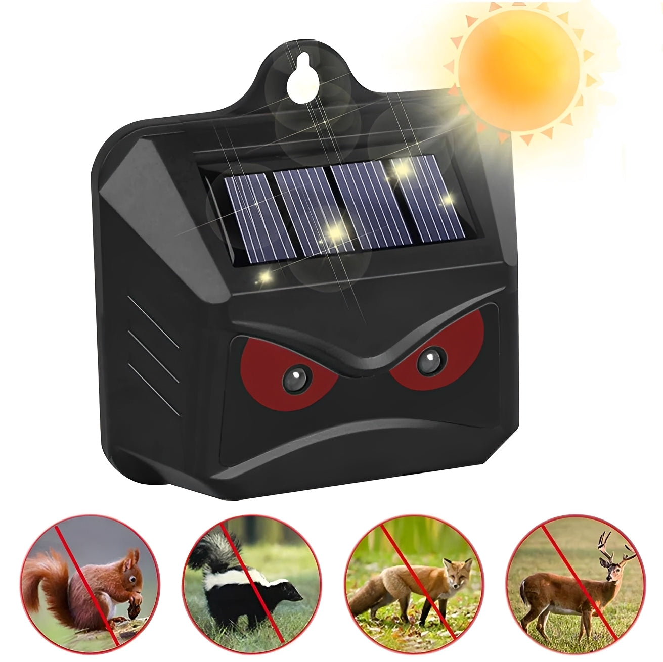 Dual Pack Ultrasonic Pest Deterrent with Solar Charging
