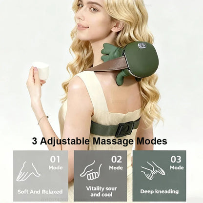 Deep Tissue 4D Shiatsu Massager with Adjustable Heat for Neck and Back