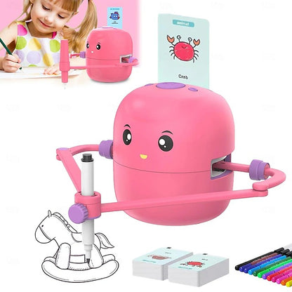 Automatic Sketch Drawing Machine for Kids with 100 Pattern Cards and Dual Pens
