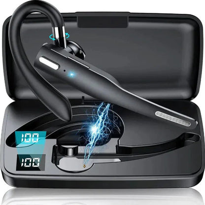 Hands-Free Wireless Bluetooth Headset with Dual Microphones