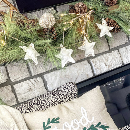 Pine Garland with Brown Pinecones and Cascading Needles 6 Feet