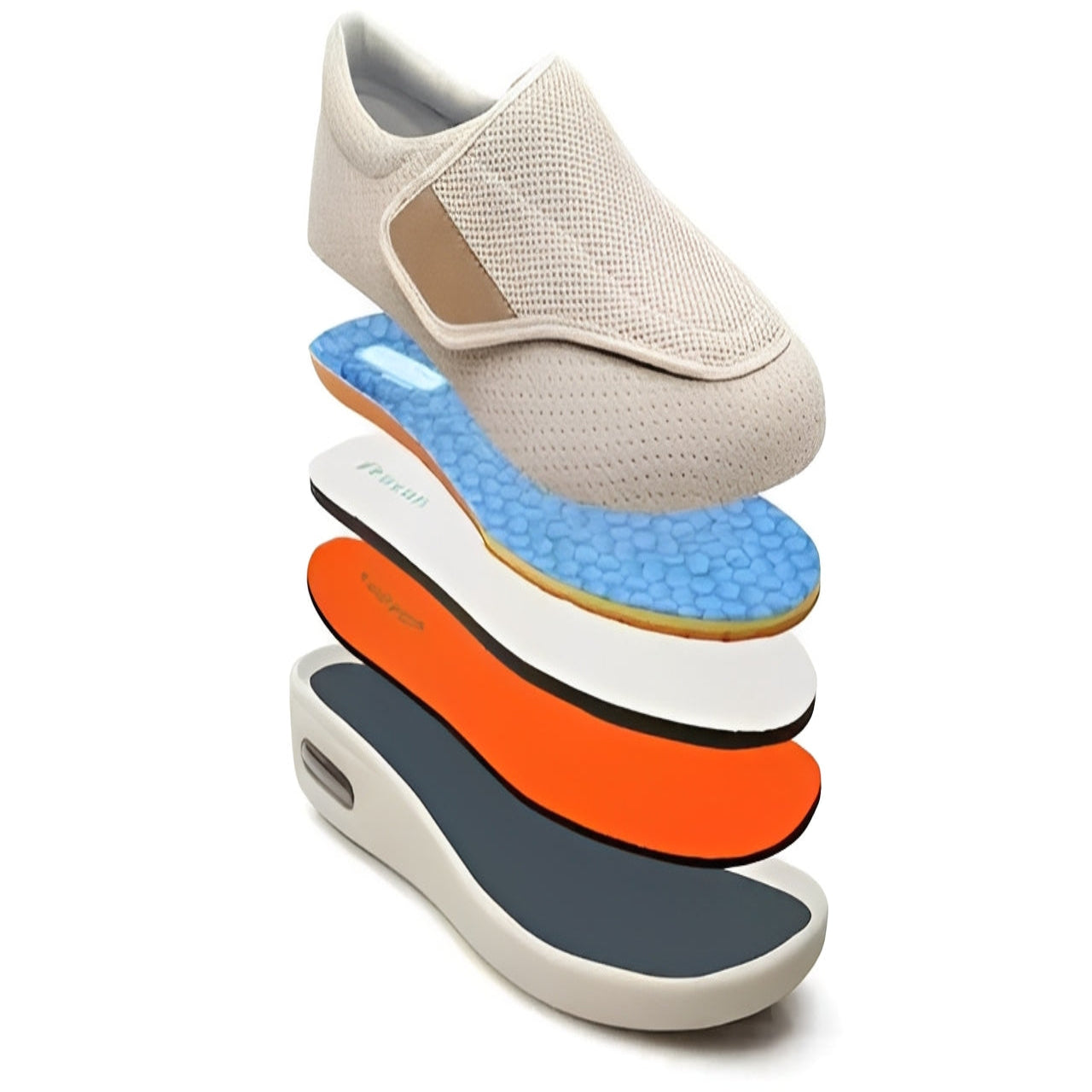 Wide Orthopedic Slip On Shoes with Memory Foam Insole