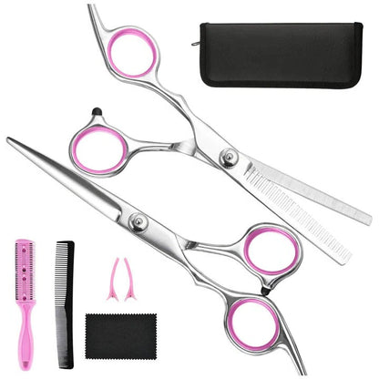 Cutting and thinning scissors for precise hairstyles