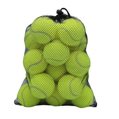 Standard Size Practice Tennis Balls, Set of 20 with Mesh Storage Bag