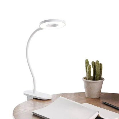Rechargeable Clip on Desk Lamp with Touch Control and 3 Brightness Levels for Reading