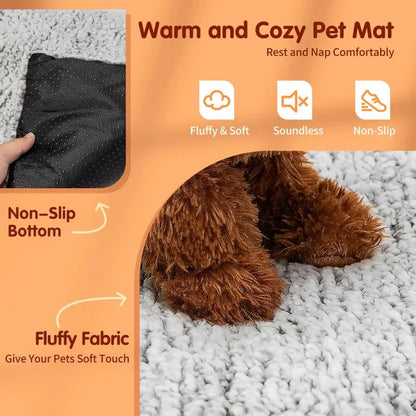 Self Warming Pet Blanket for Cats and Dogs, Washable Design