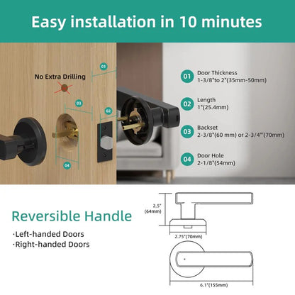 Smart Handle Door Lock with Keyless Access
