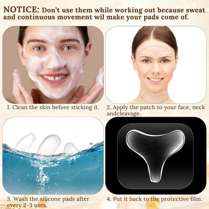 Reusable Silicone Chest Smoothing Patches for Wrinkle Reduction