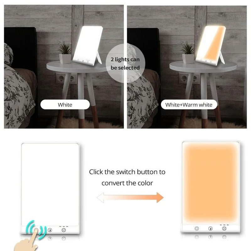Full Spectrum Daylight Simulation Lamp with Adjustable Intensity for Winter Mood Balance