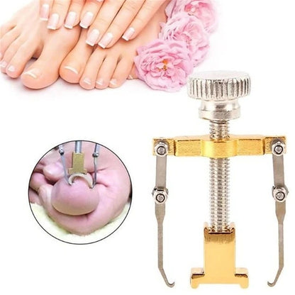 Stainless Steel Toenail Clip Tool with Hook and Tension Mechanism for Home Pedicure Care, 2 Piece