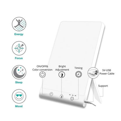 Full Spectrum Daylight Simulation Lamp with Adjustable Intensity for Winter Mood Balance