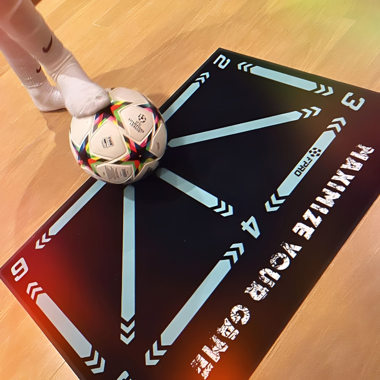 Indoor Football Training Mat with Video Guided Training Sessions