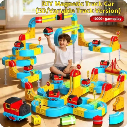 Magnetic Anti-Gravity Electric Railway Building Kit for Kids STEM Learning