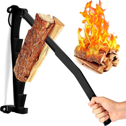 Wall Mounted Lever Action Manual Firewood Splitter for Log Splitting