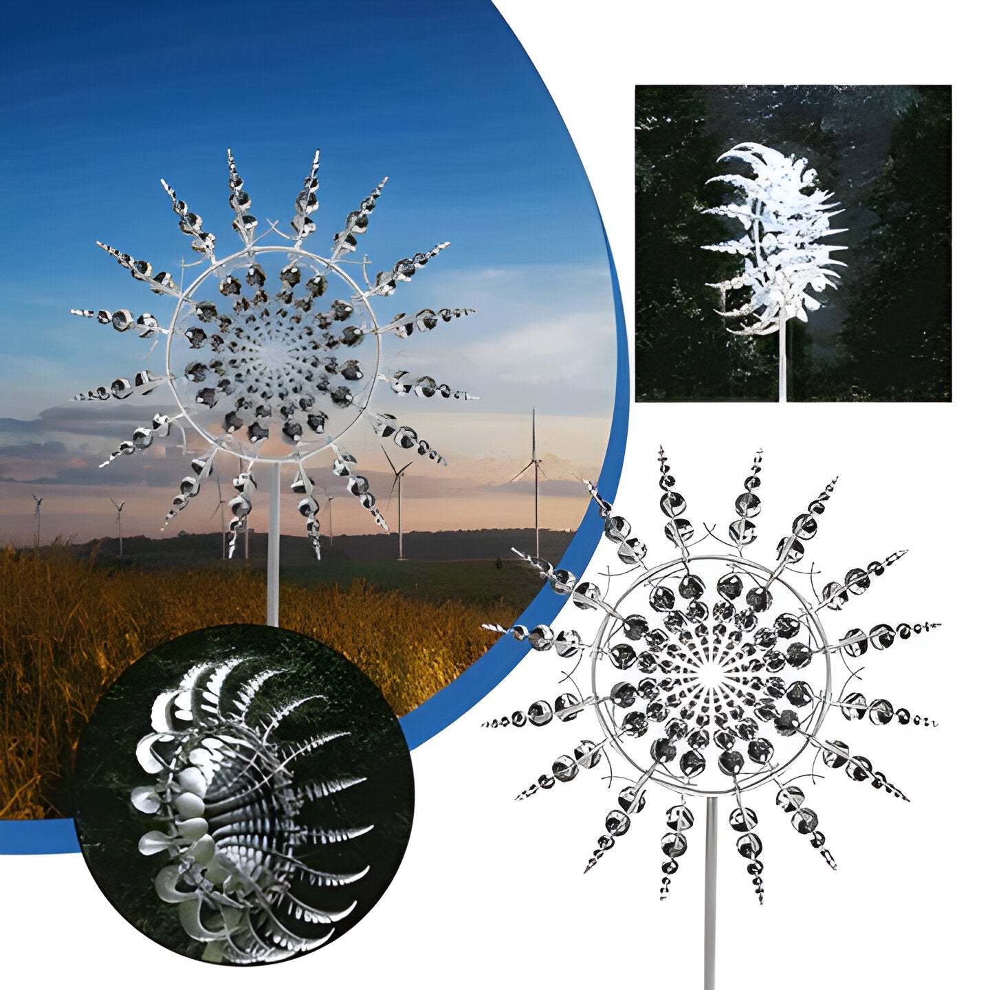 New Anti-Rust Magical Metal Windmill-Kinetic Metal Wind Spinners