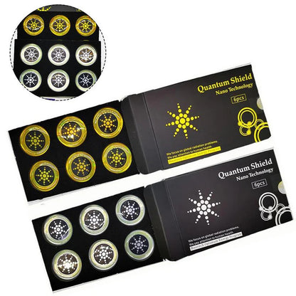Anti Radiation Protection Stickers for Mobile Devices and Routers, Set of 6