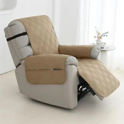 Quilted Waterproof Recliner Slipcover, Pet Friendly Furniture Protector