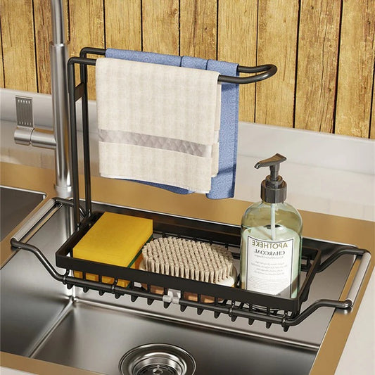 Space Saving Adjustable Shelf for Kitchen Sink