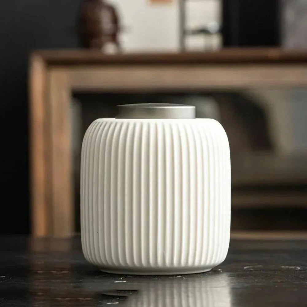 Pet Memorial Urn with Secure Lid, Ceramic Construction