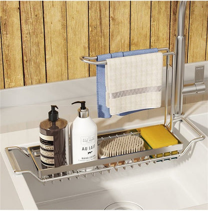 Space Saving Adjustable Shelf for Kitchen Sink