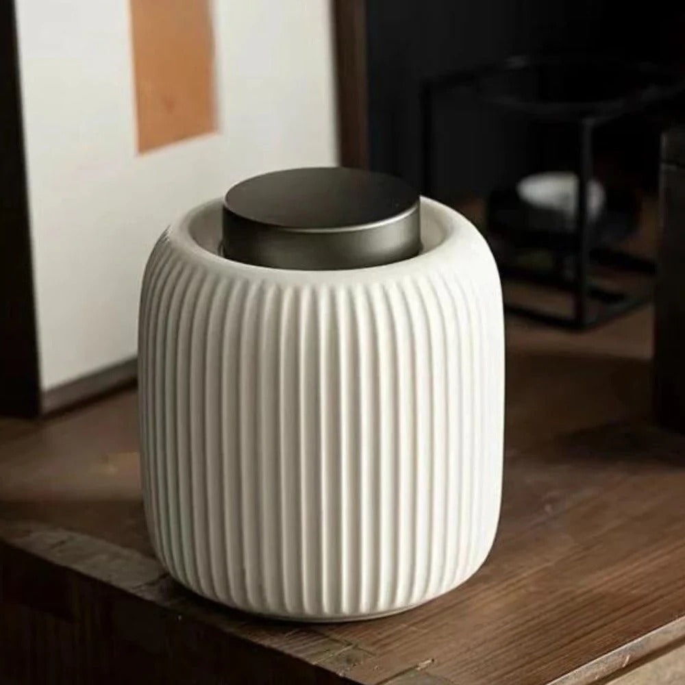 Pet Memorial Urn with Secure Lid, Ceramic Construction