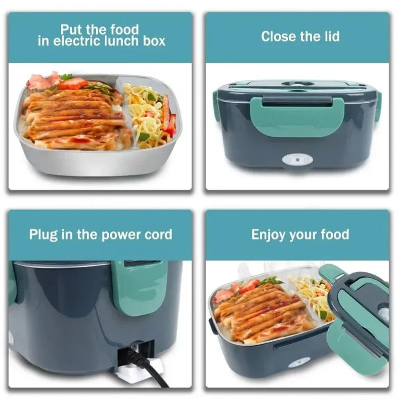 Edba Box Self Heating Bento Box for Travel, Office and Vehicle Use – Feanatic