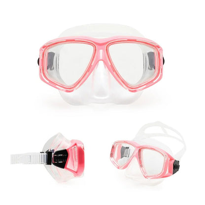 Full Face Scuba Mask with Tempered Glass Lens and Adjustable Fit
