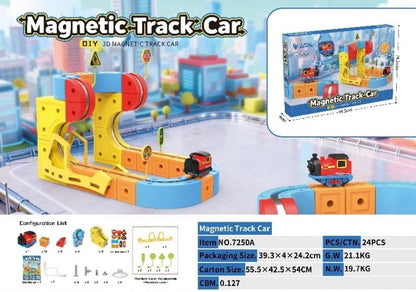Magnetic Anti-Gravity Electric Railway Building Kit for Kids STEM Learning