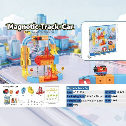 Magnetic Anti-Gravity Electric Railway Building Kit for Kids STEM Learning