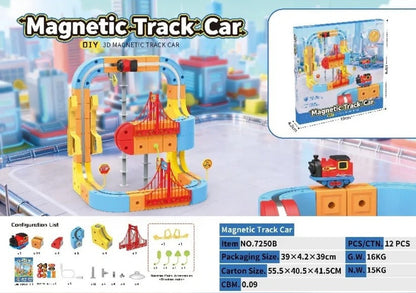 Magnetic Anti-Gravity Electric Railway Building Kit for Kids STEM Learning