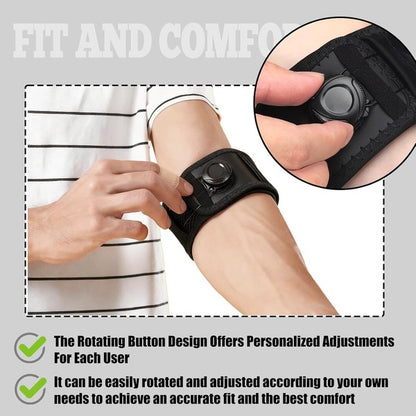 Adjustable Elbow Brace with Dial Compression Strap