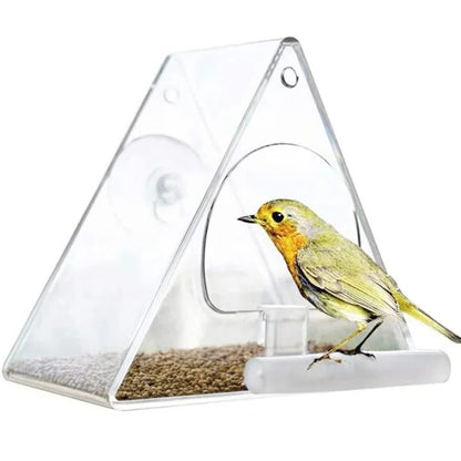 Clear Acrylic Hanging Bird Feeder