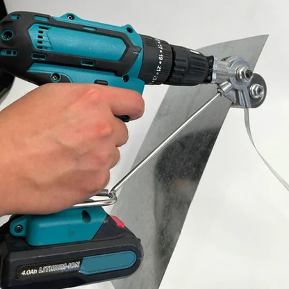 Drill Chuck Metal Sheet Cutter Attachment with Portable Design