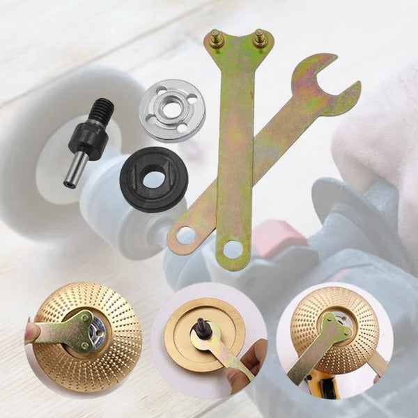 Metal Drill Chuck Adapter with Threaded Arbors for Cutting and Grinding Discs