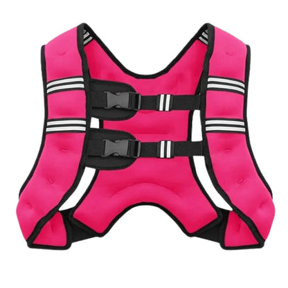 Breathable Weighted Exercise Vest with Reflective Strips for Endurance and Strength Training
