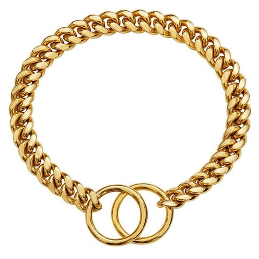 Adjustable Stainless Steel Chain Collar for Dogs