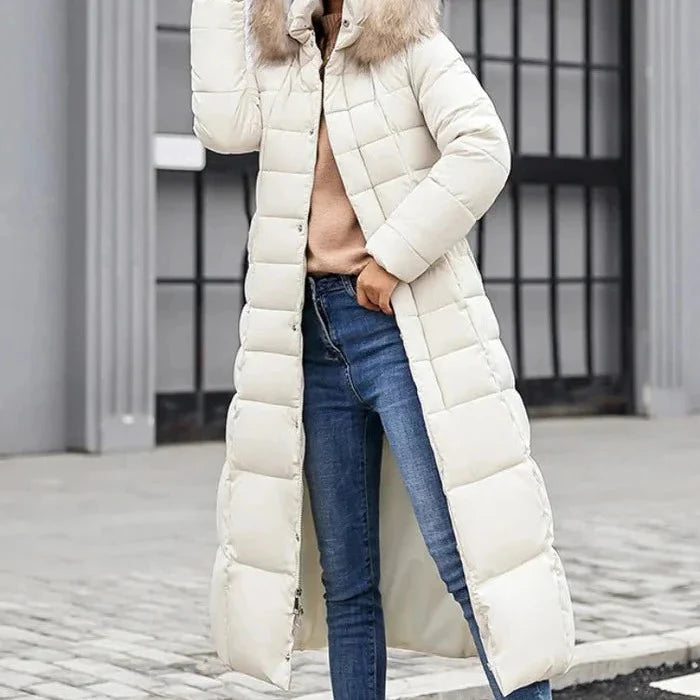 Womens Insulated Winter Jacket with Wind Resistant Shell and Zip Front for Cold Weather