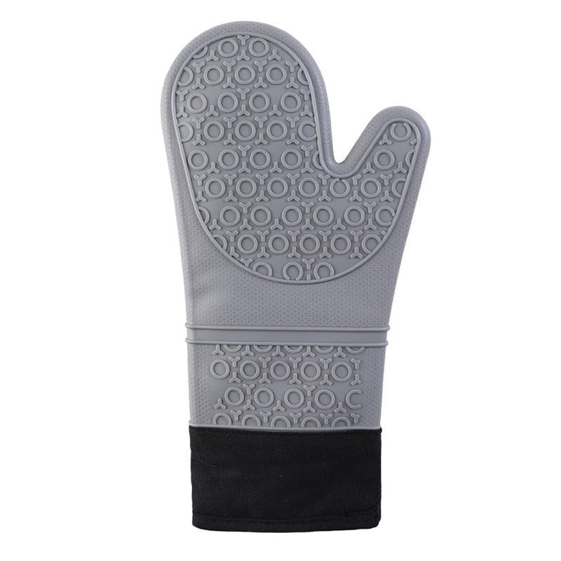 Heat Resistant Oven Gloves with Extended Forearm Coverage and Textured Grip for Baking