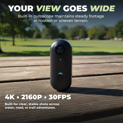 Waterproof 4K Thumb Camera with Wearable POV Design and 128GB Built In Storage
