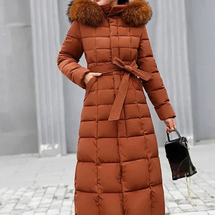 Womens Insulated Winter Jacket with Wind Resistant Shell and Zip Front for Cold Weather