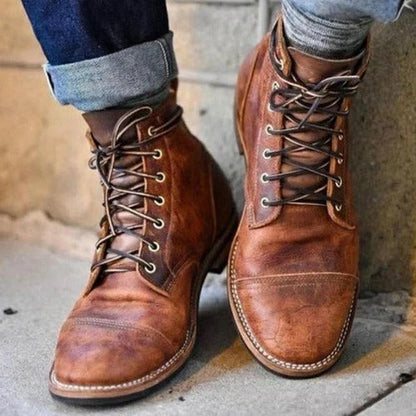 Adjustable Ankle Boots with Dual Strap Closure and Slip On Entry