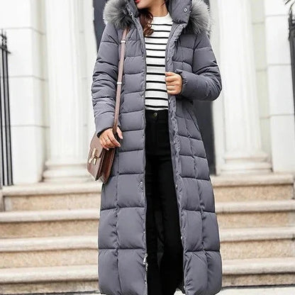 Womens Insulated Winter Jacket with Wind Resistant Shell and Zip Front for Cold Weather